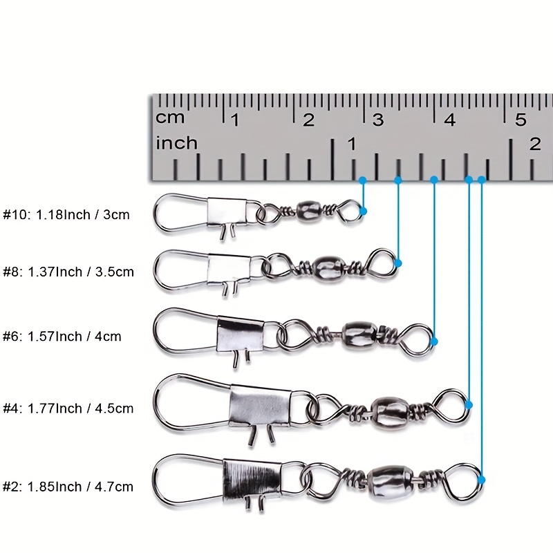 50/200pcs Barrel Snap Swivel A - Fishing Rod Building Kit ulasan dan harga